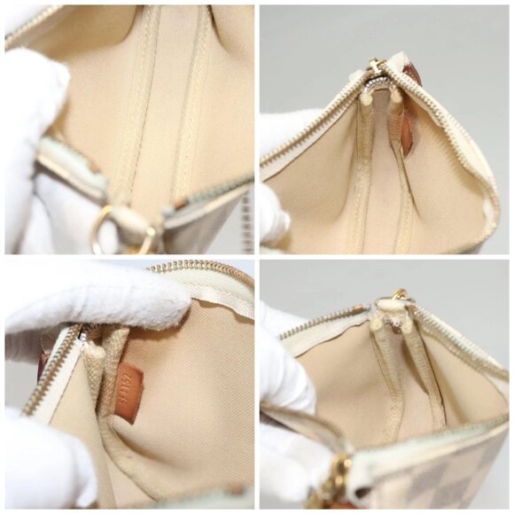 LOUIS VUITTON Damier Azur Mini Pochette Accessoires Pouch N63005 Auth sw224 - Picture 15 of 16